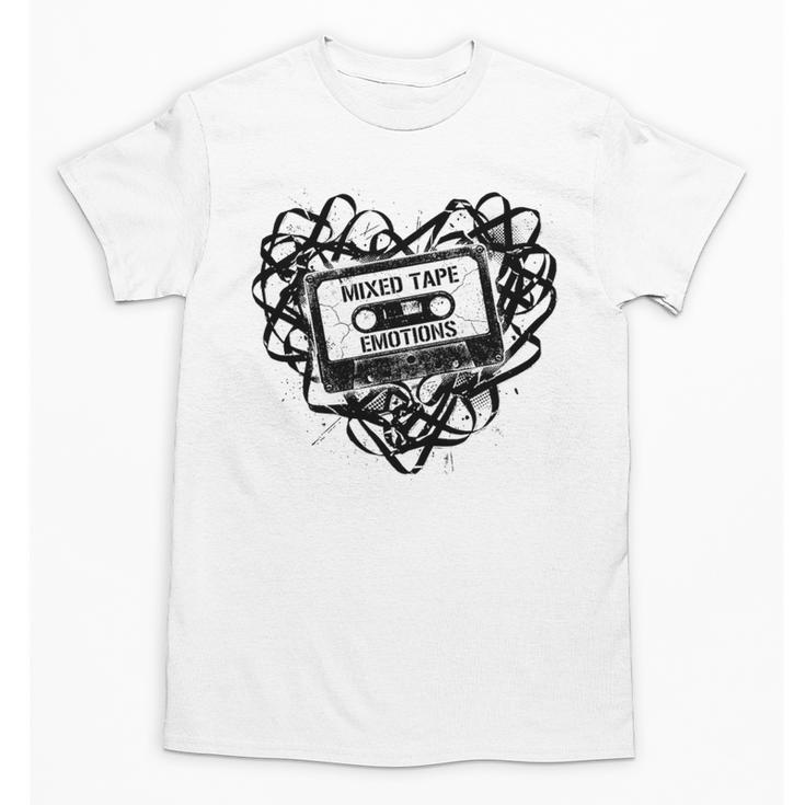 Mixed Tape Emotions Music Lover Nostalgia Quote Premium Tri-Blend Unisex T-Shirt