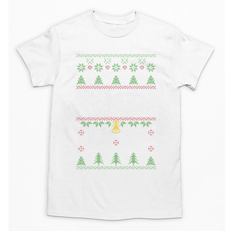 No Hugs Introvert Ugly Christmas Sweater Style Unisex T-Shirt