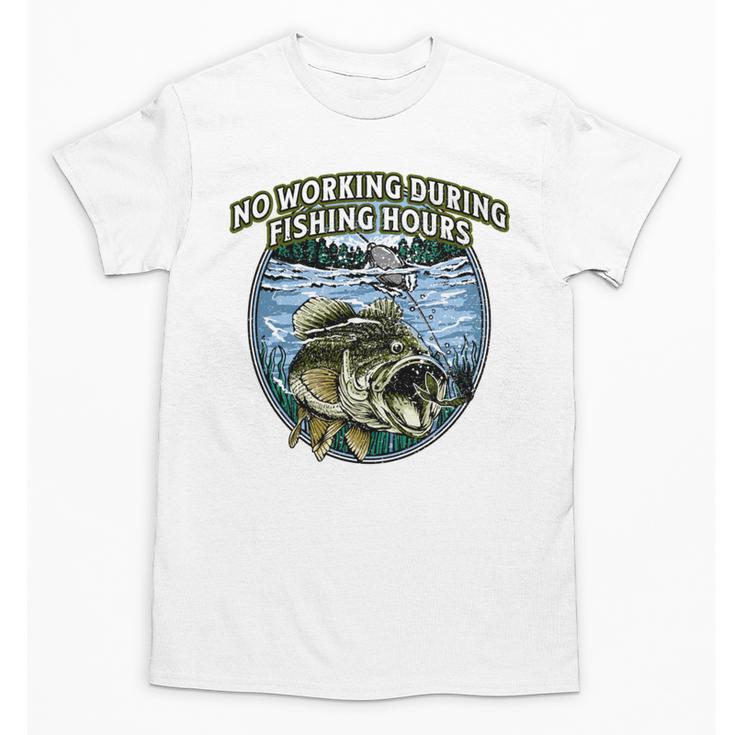 No Working Fishing Hours Introvert Lifestyle Antisocial Unisex T-Shirt