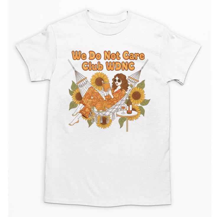 We Do Not Care Club WDNC Reading Book Boho Floral Unisex T-Shirt