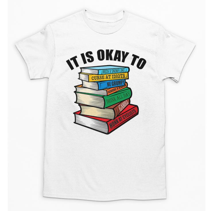 It Is Okay To Be a Grumpy Old Man Book Lover Premium Unisex T-Shirt