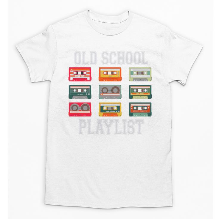 Old School Playlist Nostalgia Vibes Cassette Unisex T-Shirt