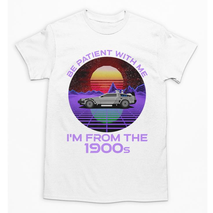 Be Patient With Me I'm From The 1900s Synthwave Premium Unisex T-Shirt