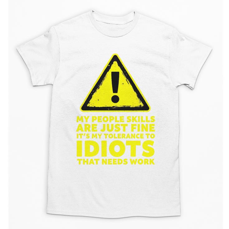 My People Skills Are Just Fine Sarcastic Introvert Premium Tri-Blend Unisex T-Shirt