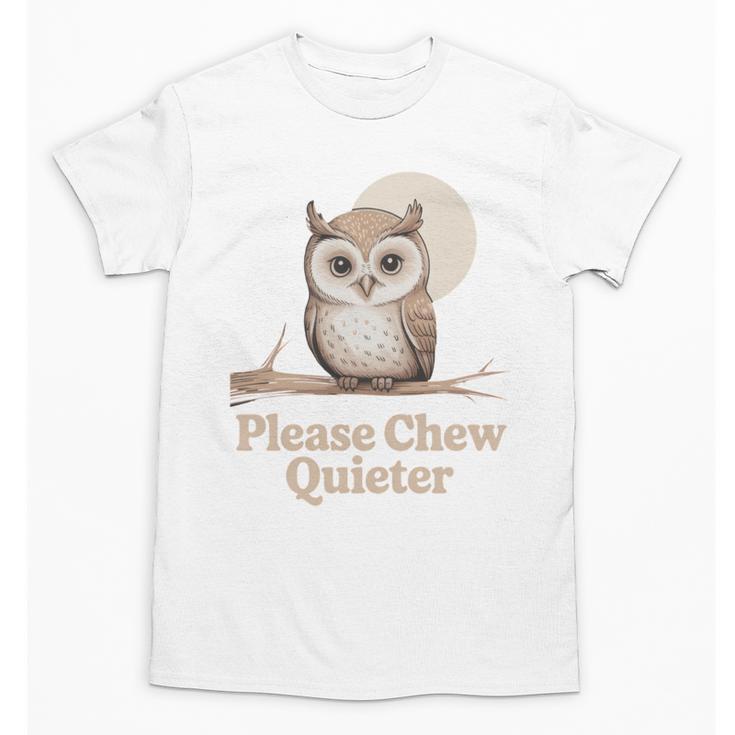 Please Chew Quieter Introvert Christmas Bird Lover Unisex T-Shirt