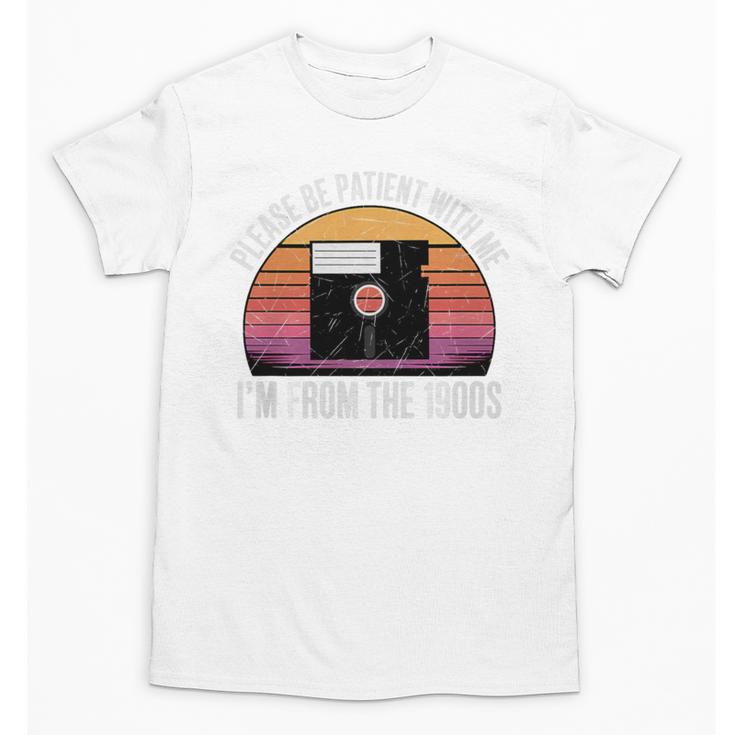 Please Be Patient With Me I'm From The 1900s PC Floppy Disk Premium Tri-Blend Unisex T-Shirt