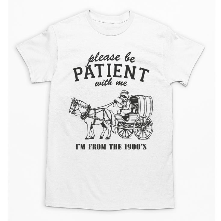 Please Be Patient I'm From The 1900s Raccoon Lover Premium Unisex T-Shirt