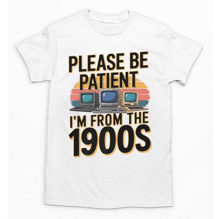 Please Be Patient I'm From The 1900s Retro Computer Premium Unisex T-Shirt