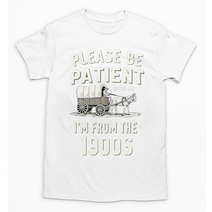 Please Be Patient I'm From The 1900s Retro Premium Tri-Blend Unisex T-Shirt