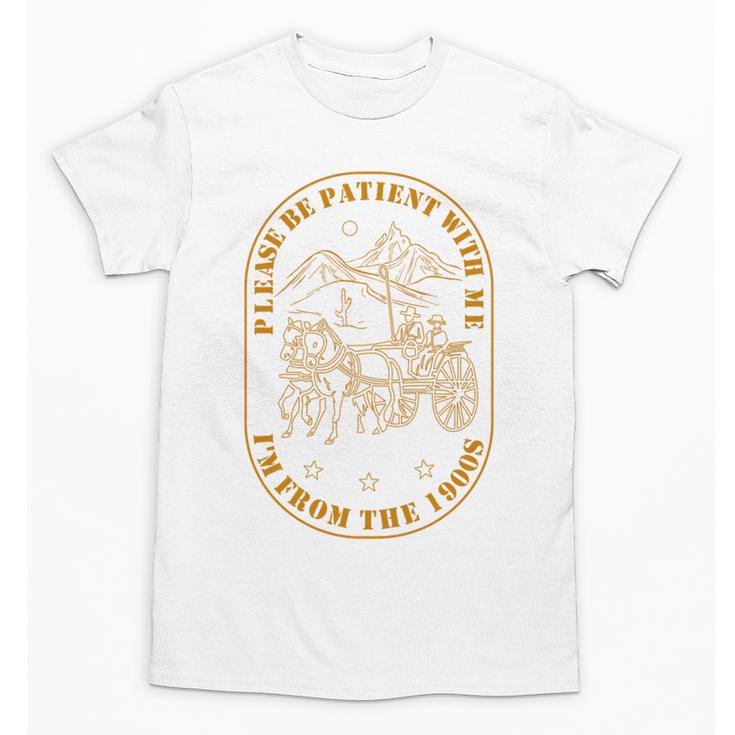 Please Be Patient I'm From The 1900s Vintage Country Gag Tee Premium Tri-Blend Unisex T-Shirt
