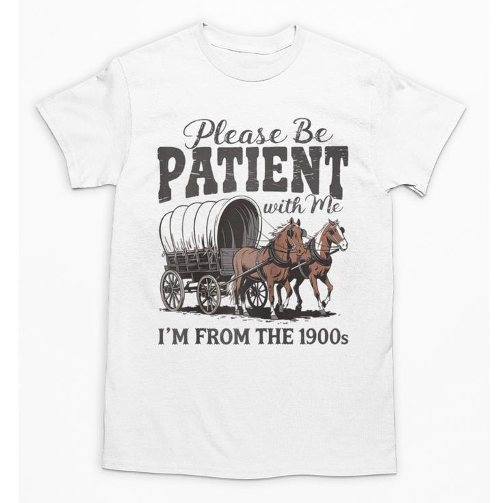 Please Be Patient With Me I'm From The 1900s Vintage Raglan Baseball Tee Unisex T-Shirt