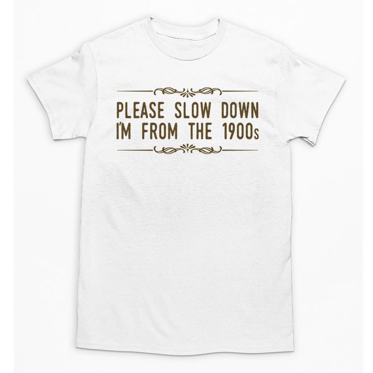 Please Slow Down I'm From The 1900s Unisex T-Shirt