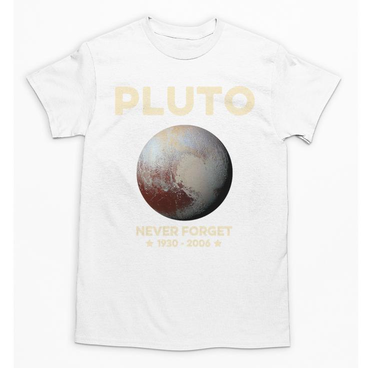 Pluto Never Forget 1930-2006 Planet Space Science Nostalgia Premium Tri-Blend Unisex T-Shirt