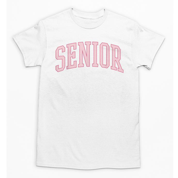 Preppy Varsity Pink Senior Graduation Unisex T-Shirt
