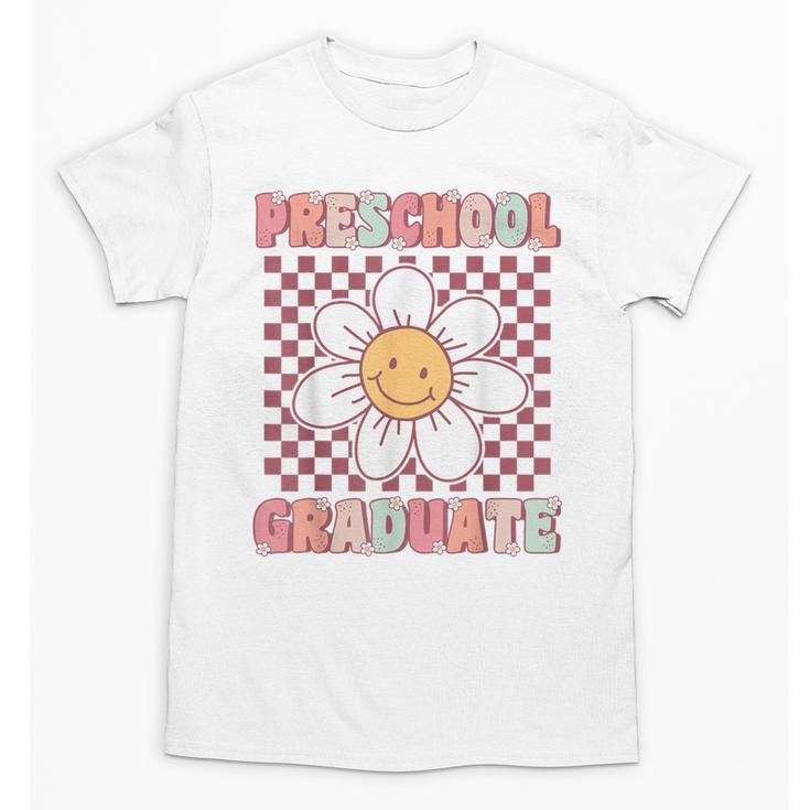 Preschool Graduation Graduate Cute Groovy Last Day Of Pre K Unisex T-Shirt