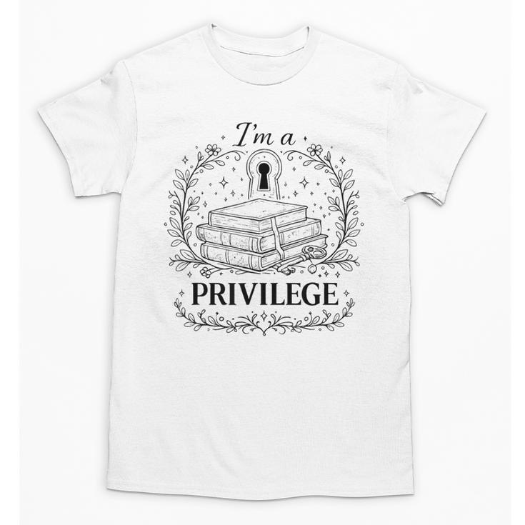 Im A Privilege Vintage Book Illustration Unisex T-Shirt