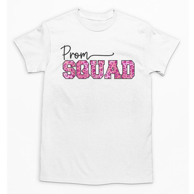 Prom Squad Prom Graduation Class Of 2024 Leopard Matching Unisex T-Shirt