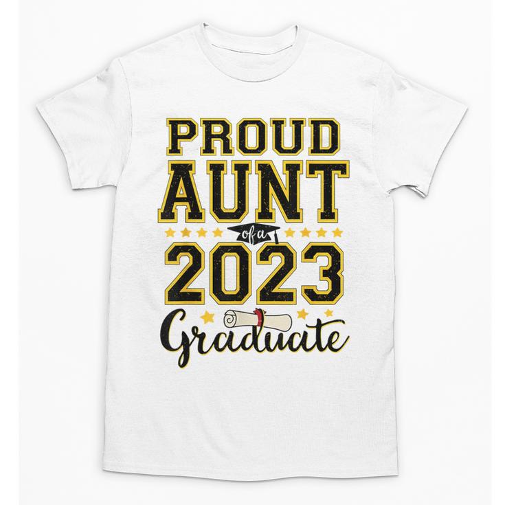 Proud Aunt Of A 2023 Graduate Family Matching Graduation Unisex T-Shirt