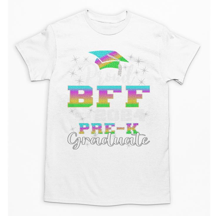 Proud Bff Of PreK School Graduate 2024 Graduation Bff Premium Unisex T-Shirt