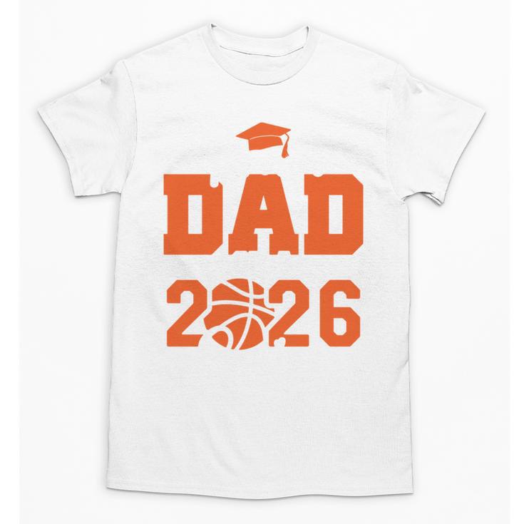 Proud Dad Of A 2026 Senior Basketball Graduation Family Unisex T-Shirt