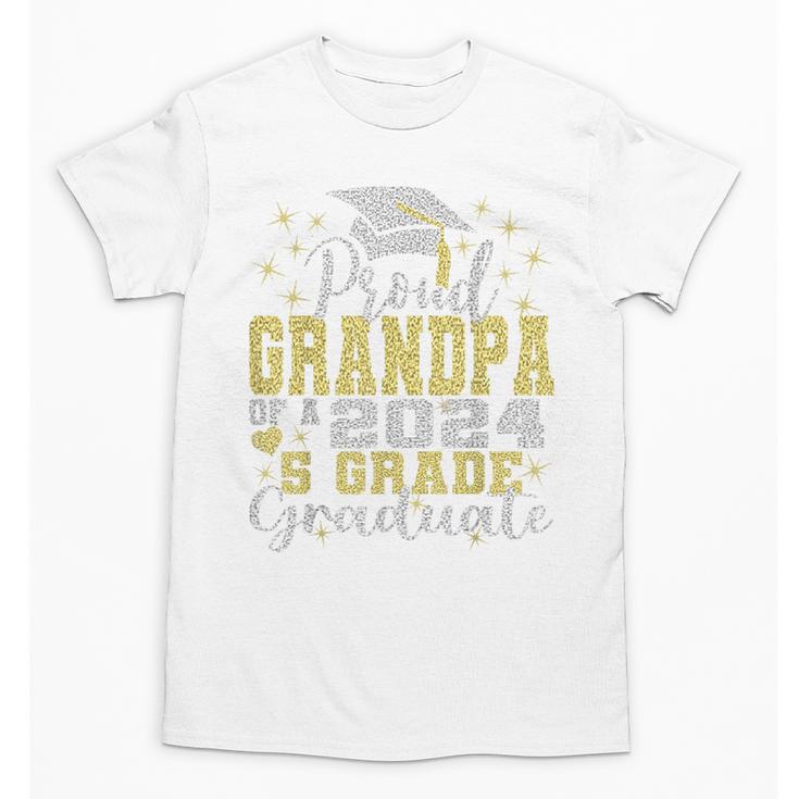 Proud Grandpa Of 5th Grade Graduate 2024 Family Graduation Unisex T-Shirt