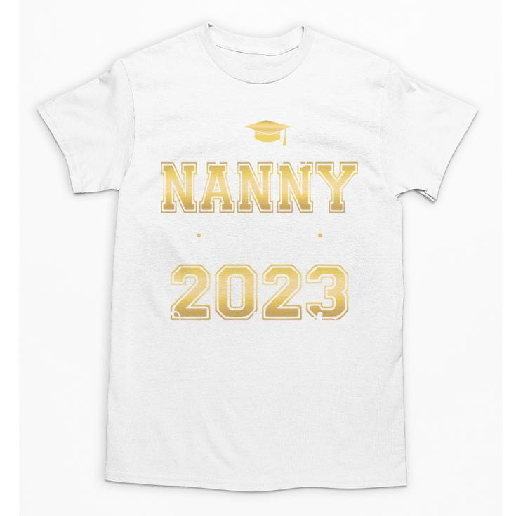 Proud Nanny Of Two 2023 Graduate Class 2023 Graduation Unisex T-Shirt