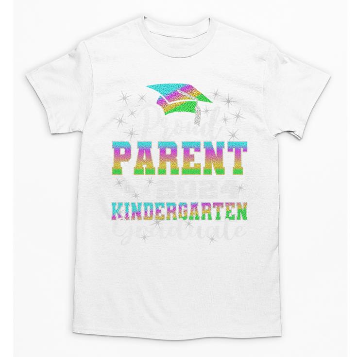 Proud Parent Of Kindergarten Graduate 2024 Graduation Parent Premium Unisex T-Shirt