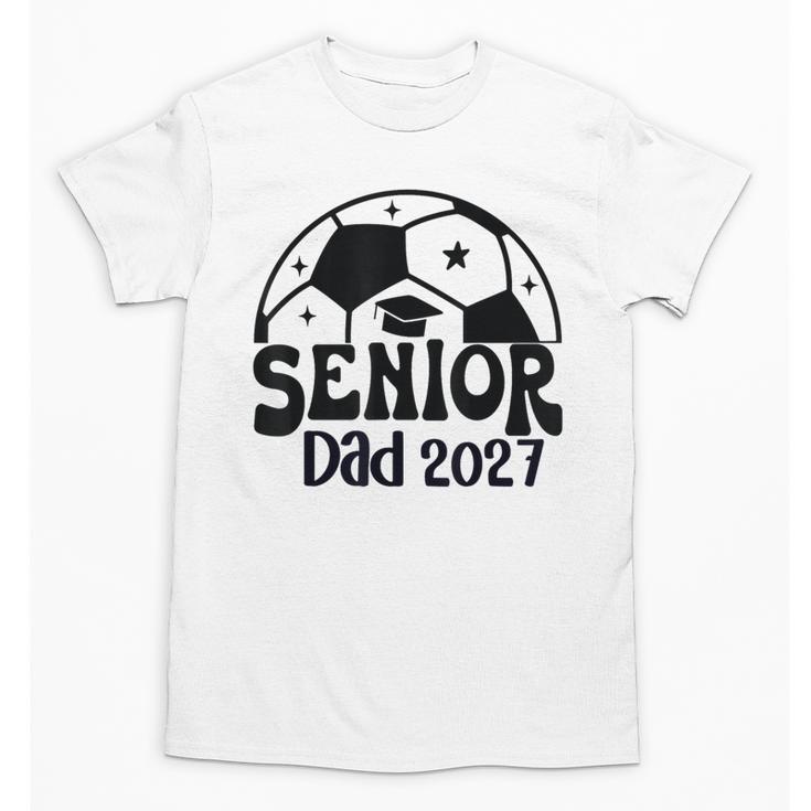 Proud Senior Dad Soccer Class Of 2027 Graduation Graduate Unisex T-Shirt