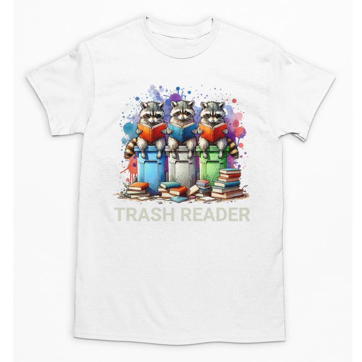 Racoons Trash Reader Book Lover Romantic Novels Premium Unisex T-Shirt