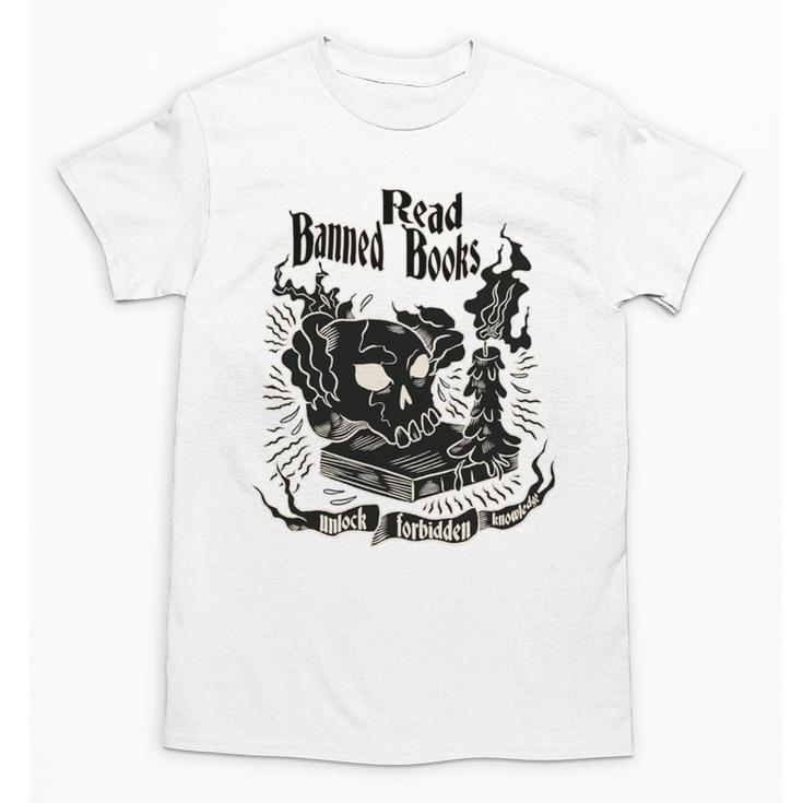 Read Banned Books Unlock Forbidden Knowledge Unisex T-Shirt