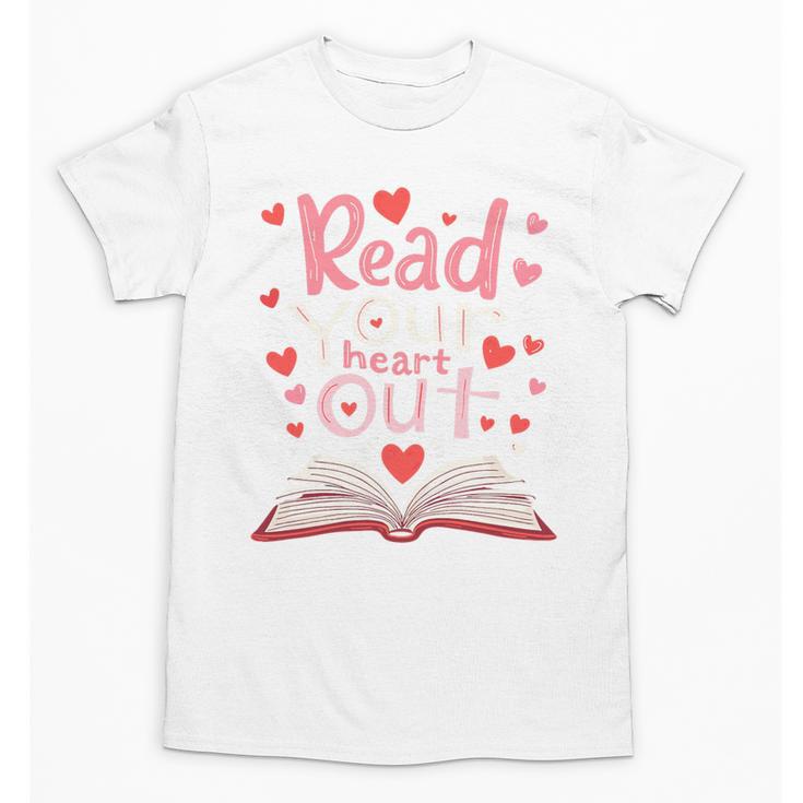 Read Your Heart Out Teacher Valentines Day Reading Book Love Premium Tri-Blend Unisex T-Shirt
