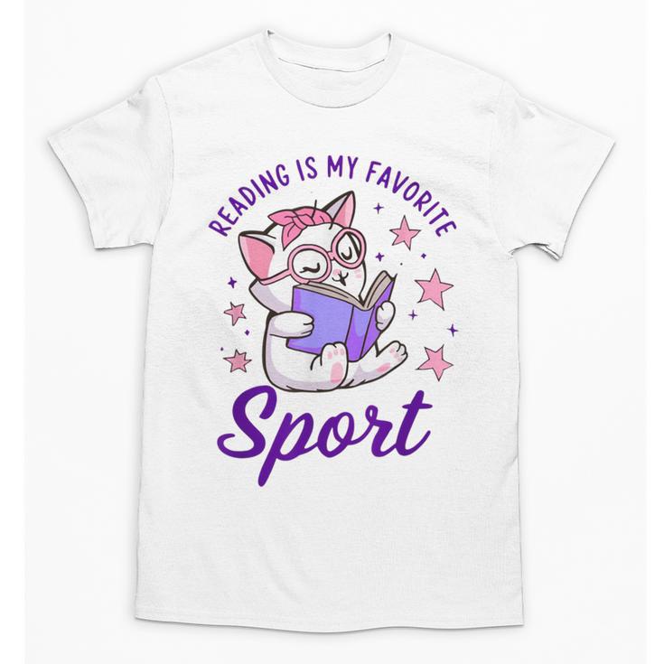 Reading Is My Favorite Sport Saying Quote Book Lovers Unisex T-Shirt