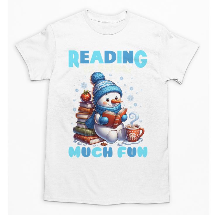 Reading Is Snow Much Fun Christmas Xmas Book Reading Unisex T-Shirt