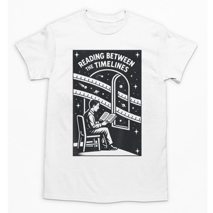 Reading Between The Timelines Time Travel Books Unisex T-Shirt
