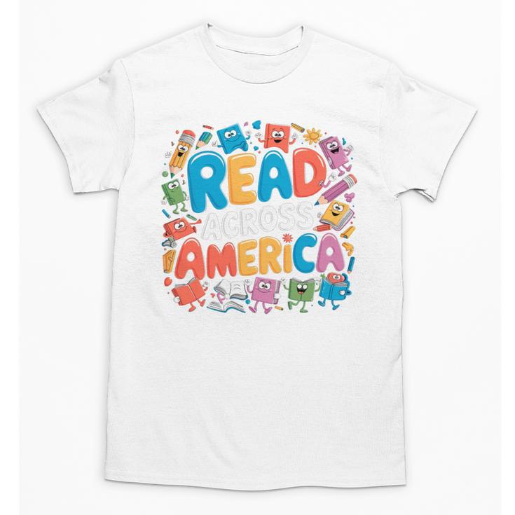 Reads Across Tee America Reading Teacher Books Reader Kids Unisex T-Shirt