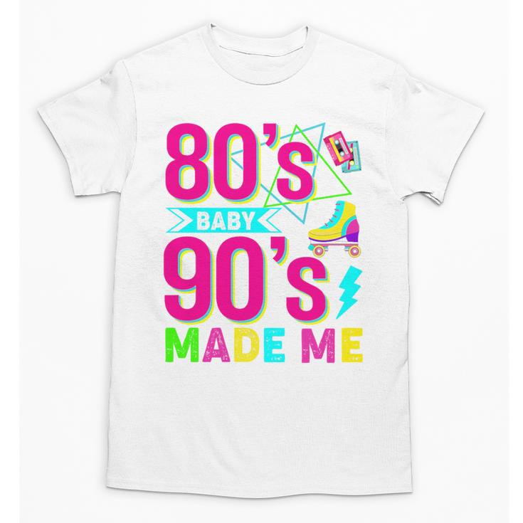 Retro 1980s 80's Baby 1990s 90's Made Me Nostalgia Vibes Premium Tri-Blend Unisex T-Shirt
