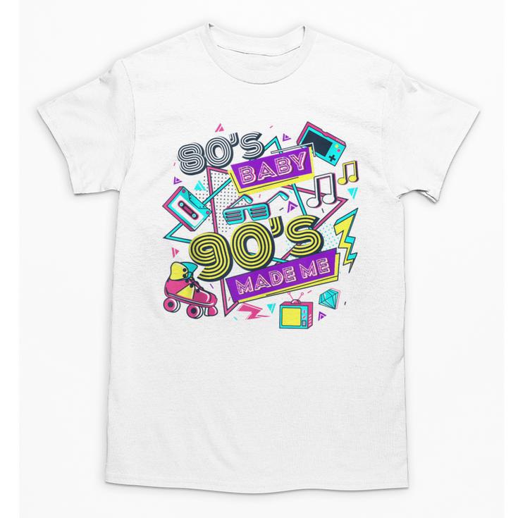 Retro 1980s 80's Baby 1990s 90's Made Me Vaporwave Nostalgia Unisex T-Shirt