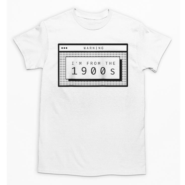 Retro Computer Screen I'm From The 1900s Birthday Raglan Baseball Tee Unisex T-Shirt