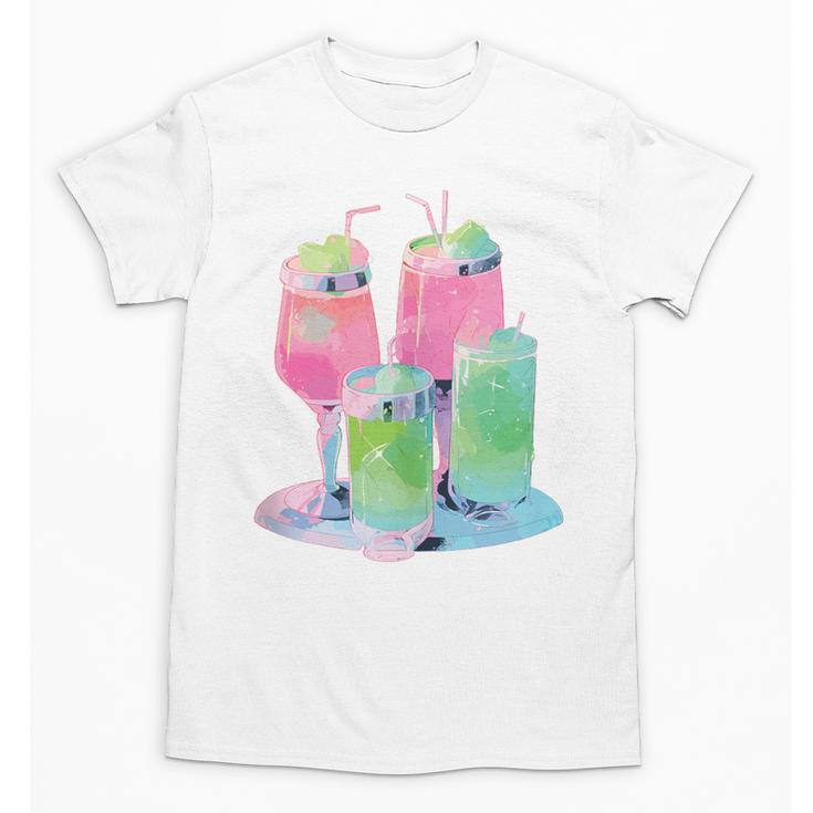 Retro Soft Drinks 80s 90s Nostalgia Cute Anime Aesthetic Tee Unisex T-Shirt