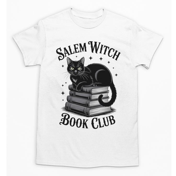Salem Witch Book Club Bookish Halloween Cat Women Unisex T-Shirt