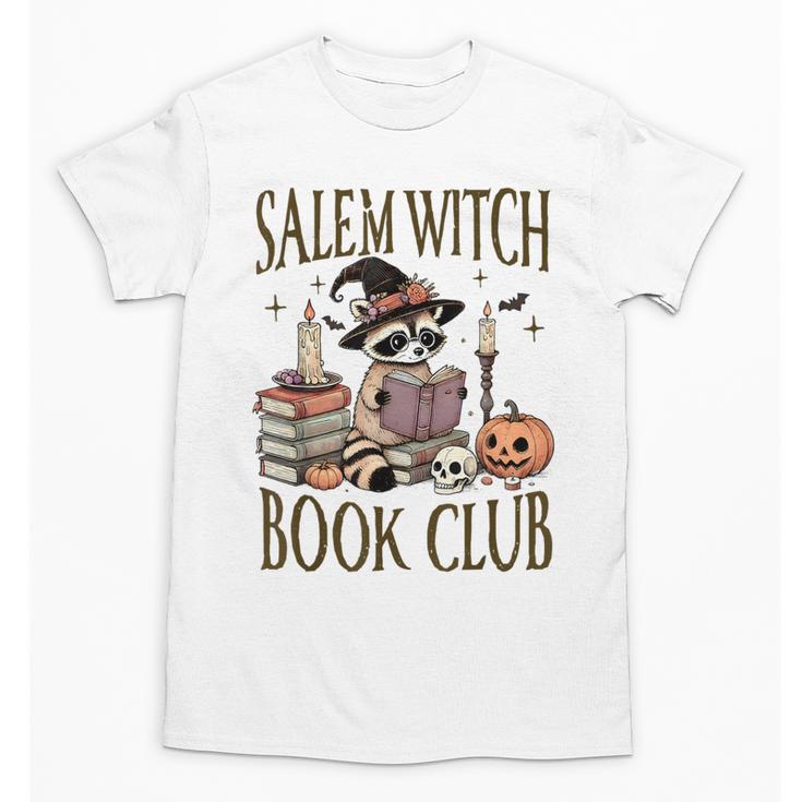 Salem Witch Book Club Raccoon Reading Unisex T-Shirt