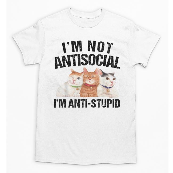 Sarcasm Cat Sarcastic Introvert Antisocial Cat Lover Unisex T-Shirt Sarcasm Cat Sarcastic Introvert Antisocial Cat Lover Unisex T-Shirt