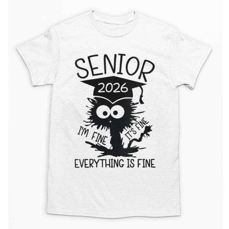 Senior 2026 High School College Graduation Year Class Of 26 Unisex T-Shirt
