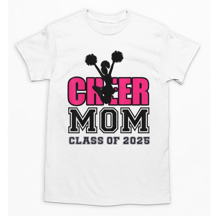 Senior Cheerleader Mom Cheer Class Of 2025 Graduation Women Unisex T-Shirt