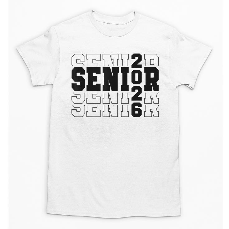 Senior Class Of 2026 Varsity Text Graduation Unisex T-Shirt