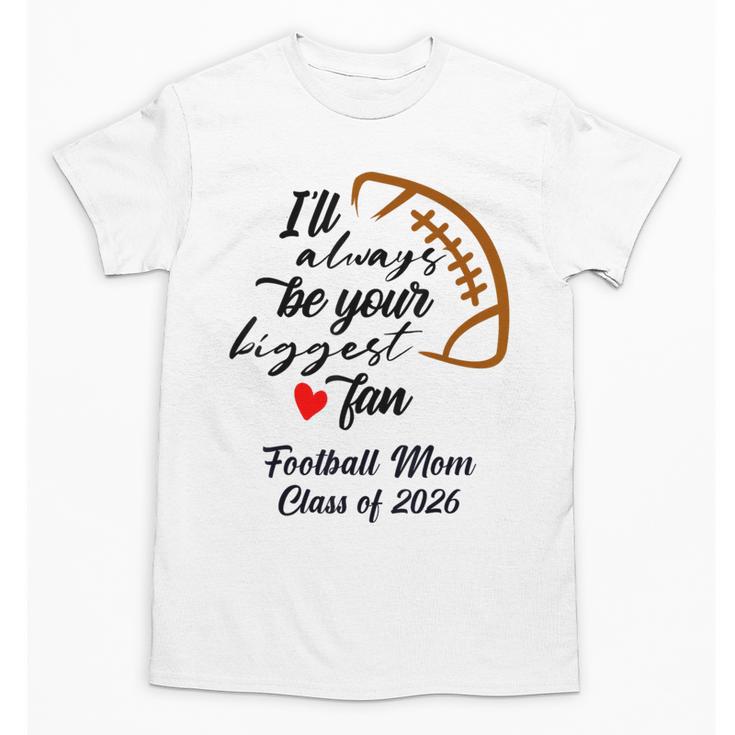 Senior Football Mom Class Of 2026 Graduation Graduate Unisex T-Shirt