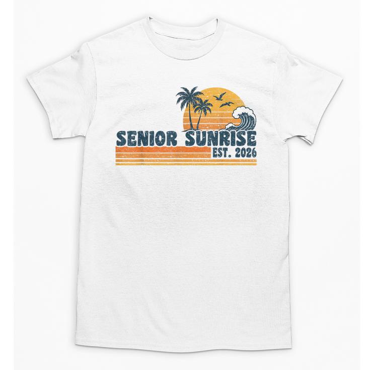 Senior Sunrise 2026 Graduation Cool Retro High School Unisex T-Shirt
