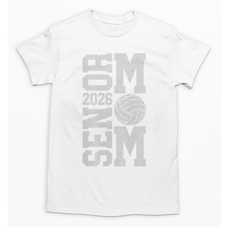 Senior Volleyball Mom 2026 Class Graduation Volleyball Premium Tri-Blend Unisex T-Shirt