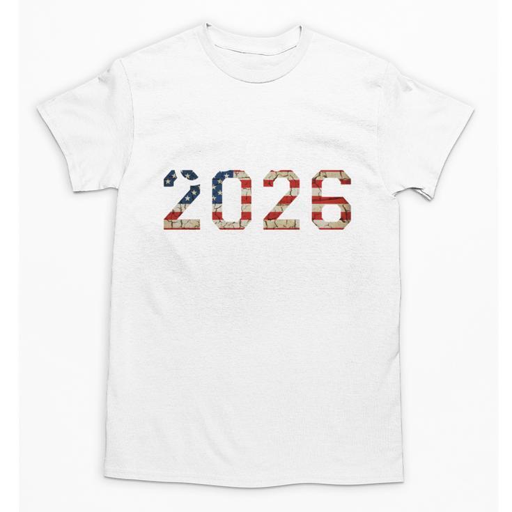 Senior Year 2026 American Flag USA Graduation Class Of 2026 Unisex T-Shirt