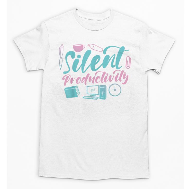 Silent Productivity Introvert Office Staff Secretary Admin Unisex T-Shirt